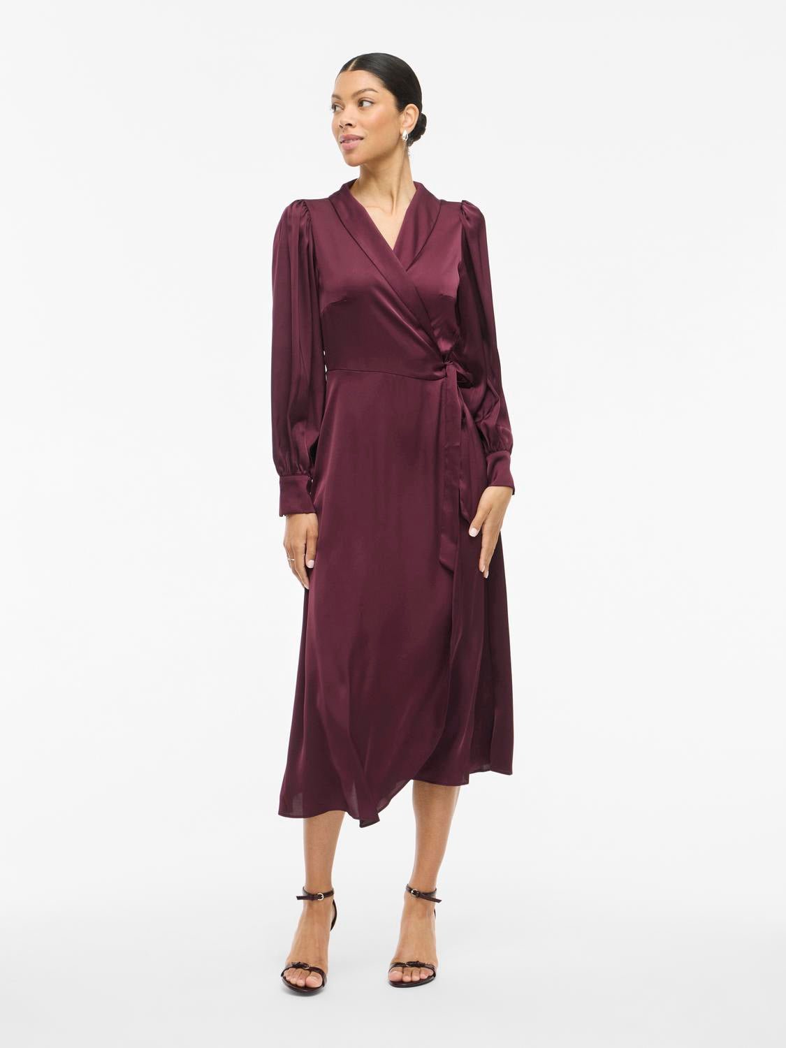VIENNA Long Dress - Fig - VERO MODA & VILA Bergvik